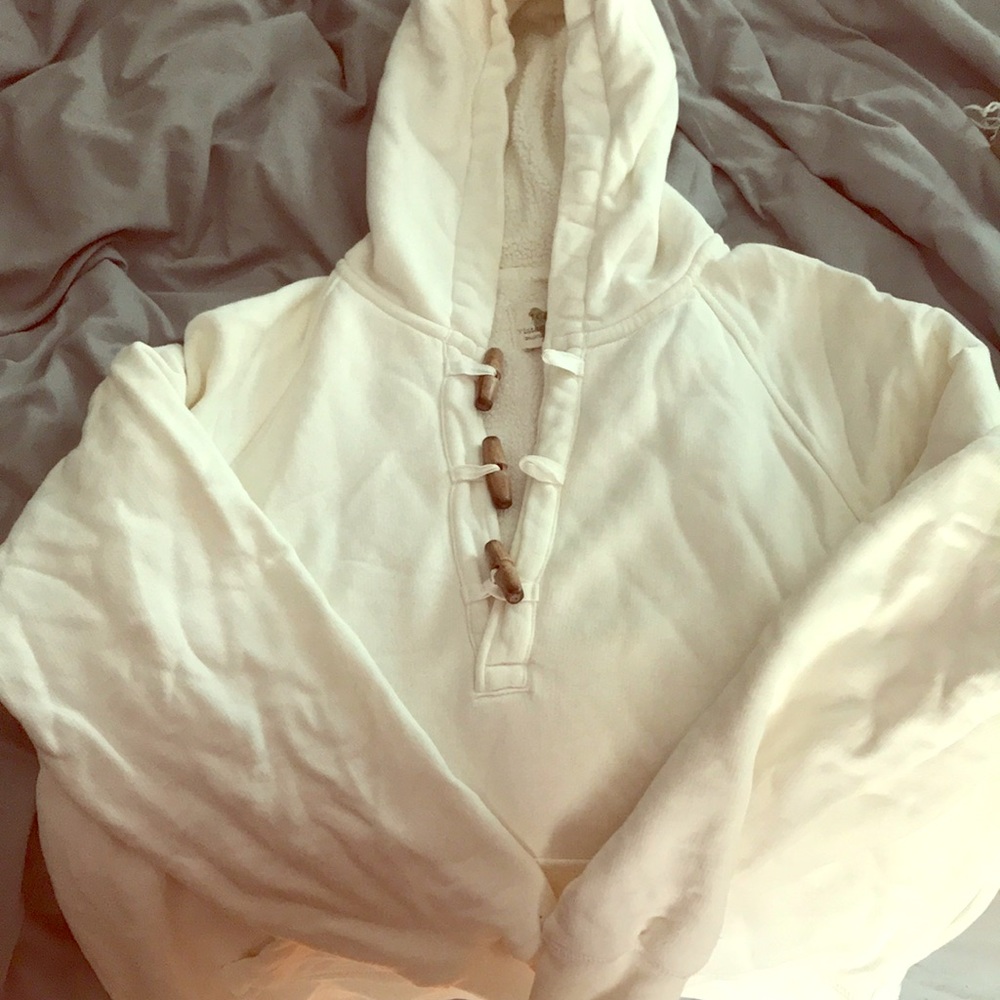 J Crew Vintage fleece hooded sweatshirt